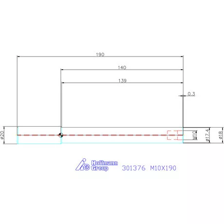 Garant Densimet szerszámbefogó becsavarozható marókhoz M10X190