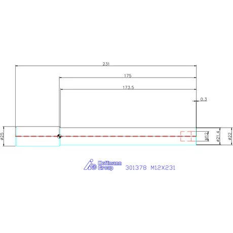 Garant Densimet szerszámbefogó becsavarozható marókhoz M12X231