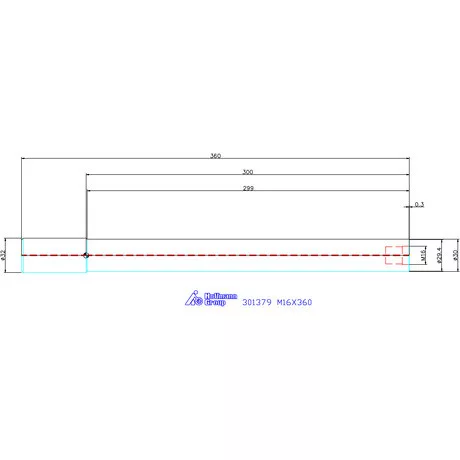 Garant Densimet szerszámbefogó becsavarozható marókhoz M16X360