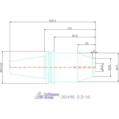 Wte Rövid fúrótokmány A alak 2,5-16 mm