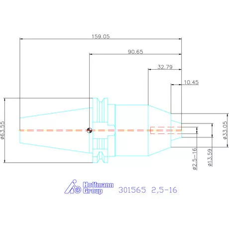 Rövid fúrótokmány A alak 2,5-16 mm