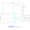 Hidroplasztikus szerszámbefogó rövid, erős, ADB alak 20 mm