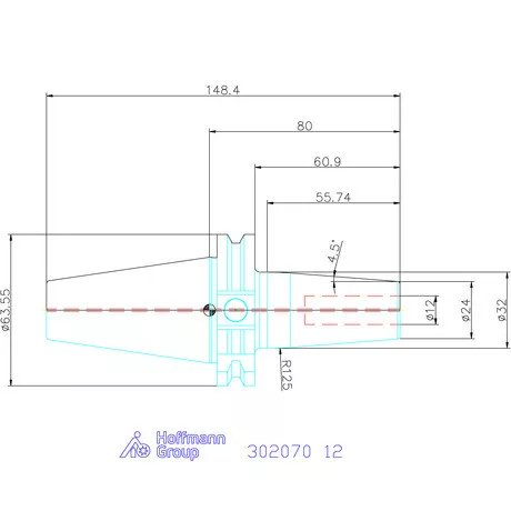 Garant Hidroplasztikus befogó, karcsú Master Chuck 12 mm