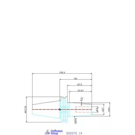 Garant Hidroplasztikus befogó, karcsú Master Chuck 14 mm