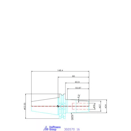 Garant Hidroplasztikus befogó, karcsú Master Chuck 16 mm