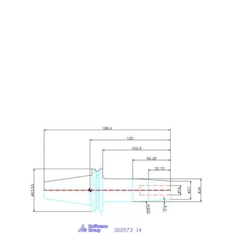 Garant Hidroplasztikus befogó, karcsú Master Chuck 14 mm