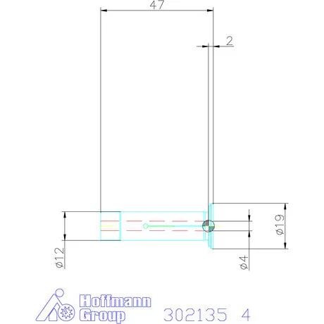 Garant Hasított közpersely Hűtéssel 4 mm
