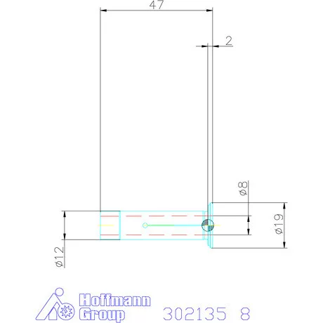 Garant Hasított közpersely Hűtéssel 8 mm