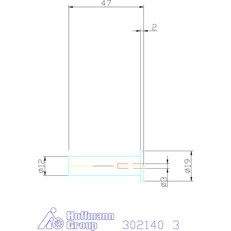 Hasított közpersely tömített 3 mm