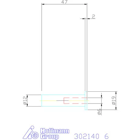 Hasított közpersely tömített 6 mm
