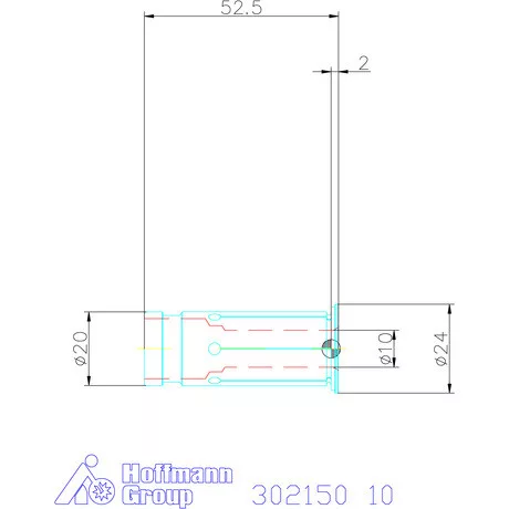 Schunk Hasított közpersely Hűtéssel 10 mm