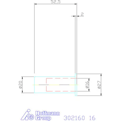 Hasított közpersely tömített 16 mm