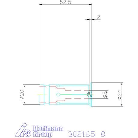 Schunk Hasított közpersely tömített 8 mm