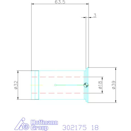 Garant Hasított közpersely Hűtéssel 18 mm