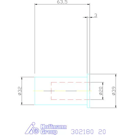 Hasított közpersely tömített 20 mm