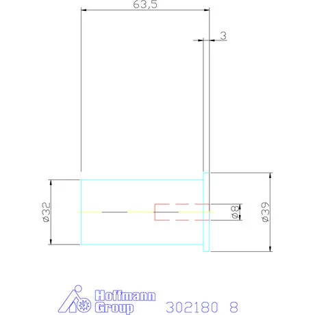 Hasított közpersely tömített 8 mm