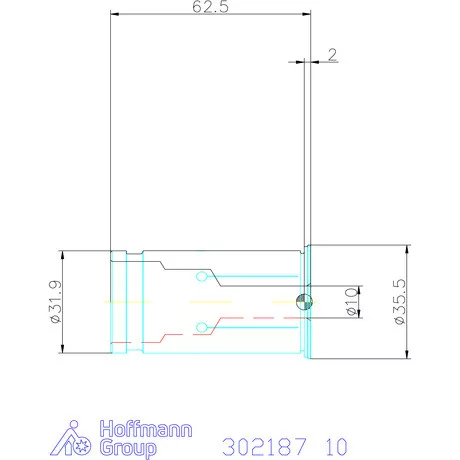 Schunk Hasított közpersely tömített 10 mm