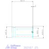 Hasított közpersely tömített 25 mm