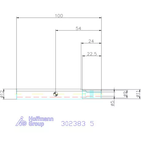 Schunk TRIBOS-Mini-SVL hosszabbító hengeres 5 mm