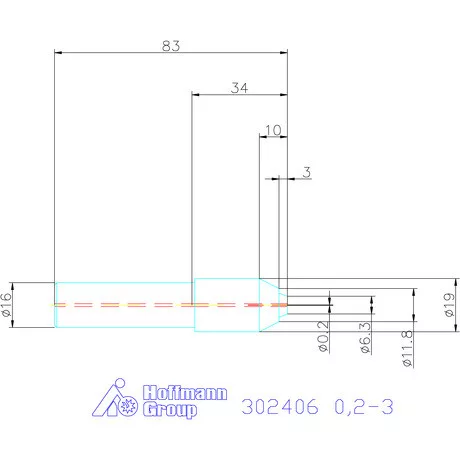 MicroClamp fúró befogó hengeres, L = 80 0,2-3