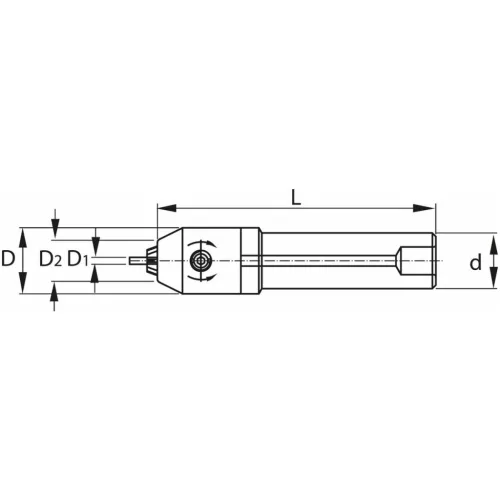 Garant MicroClamp fúró befogó hengeres, L = 100 0,2-3