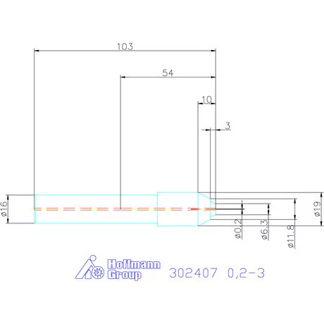 Garant MicroClamp fúró befogó hengeres, L = 100 0,2-3