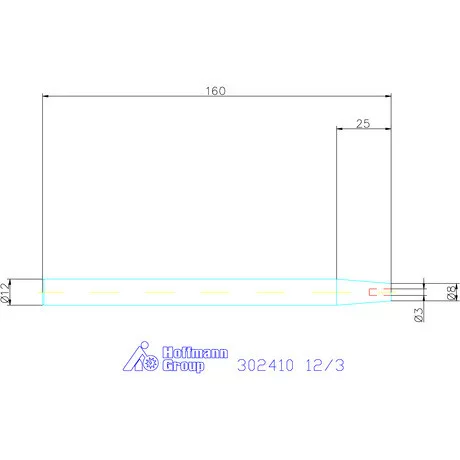 Garant Zsugorbefogó-hosszabbító 4,5° hosszbeállító csavar nélkül 12/3 mm