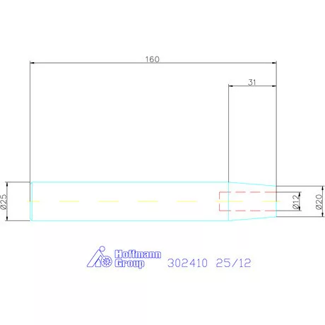 Garant Zsugorbefogó-hosszabbító 4,5° hosszbeállító csavar nélkül 25/12 mm