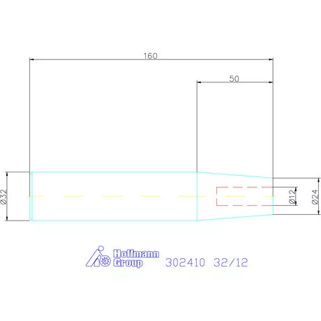 Garant Zsugorbefogó-hosszabbító 4,5° hosszbeállító csavar nélkül 32/12 mm