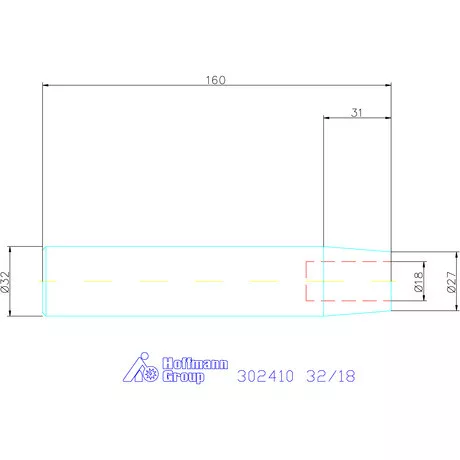 Garant Zsugorbefogó-hosszabbító 4,5° hosszbeállító csavar nélkül 32/18 mm