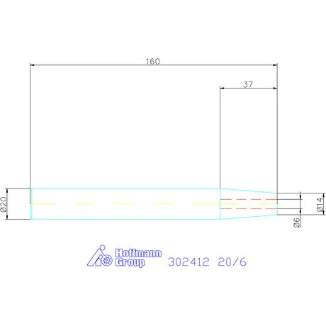 Garant Zsugorbefogó-hosszabbító 4,5° hosszbeállító csavarral 20/6 mm