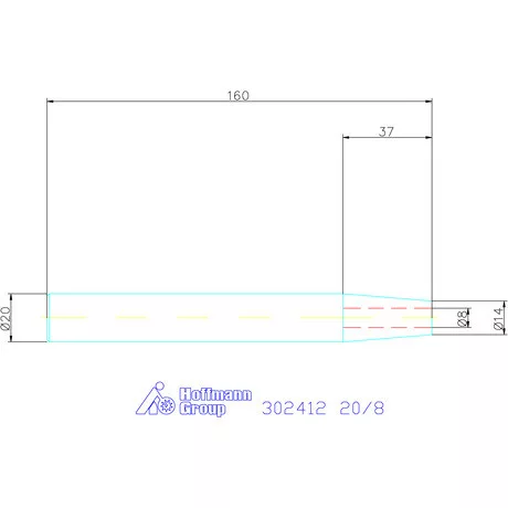 Garant Zsugorbefogó-hosszabbító 4,5° hosszbeállító csavarral 20/8 mm
