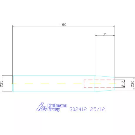 Garant Zsugorbefogó-hosszabbító 4,5° hosszbeállító csavarral 25/12 mm