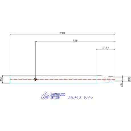 Garant Zsugorbefogó-hosszabbító 4,5° hosszbeállító csavar nélkül 16/6 mm