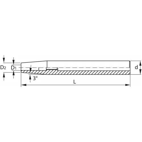 Garant Zsugorbefogó hosszabbító 3°, rezgéscsillapított 20/10 mm