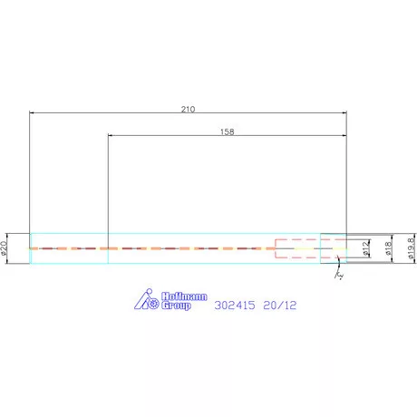 Garant Zsugorbefogó hosszabbító 3°, rezgéscsillapított 20/12 mm