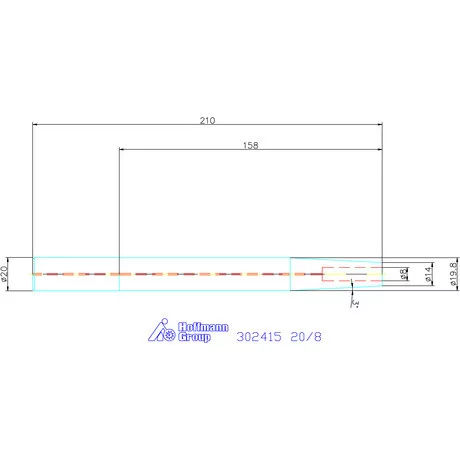 Garant Zsugorbefogó hosszabbító 3°, rezgéscsillapított 20/8 mm