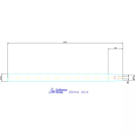Garant Zsugorbefogó hosszabbító 4,5° hosszbeállító csavar nélkül 20/6 mm