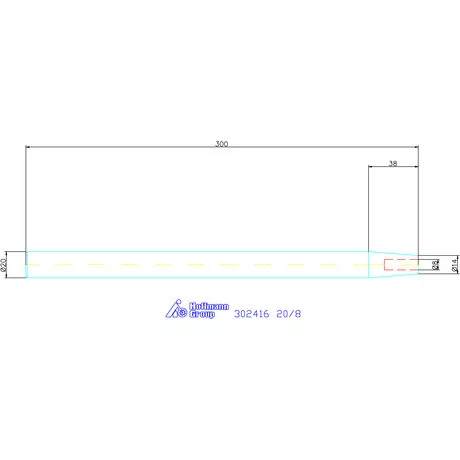 Garant Zsugorbefogó hosszabbító 4,5° hosszbeállító csavar nélkül 20/8 mm