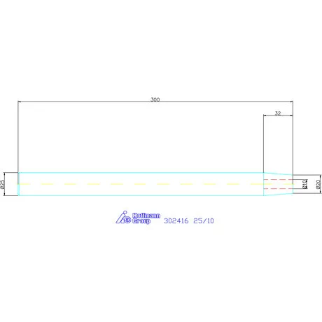 Garant Zsugorbefogó hosszabbító 4,5° hosszbeállító csavar nélkül 25/10 mm