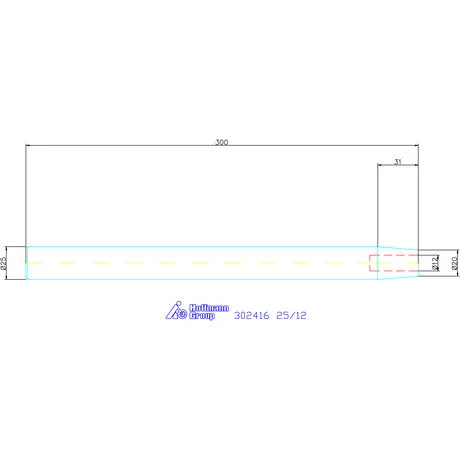 Garant Zsugorbefogó hosszabbító 4,5° hosszbeállító csavar nélkül 25/12 mm