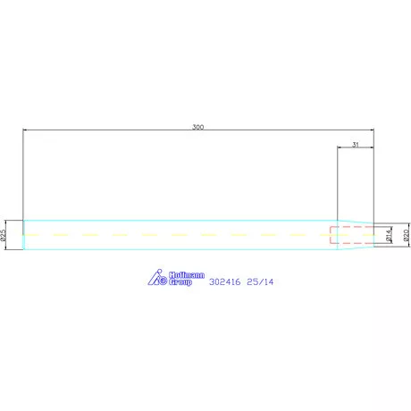 Garant Zsugorbefogó hosszabbító 4,5° hosszbeállító csavar nélkül 25/14 mm
