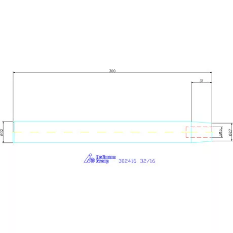 Garant Zsugorbefogó hosszabbító 4,5° hosszbeállító csavar nélkül 32/16 mm