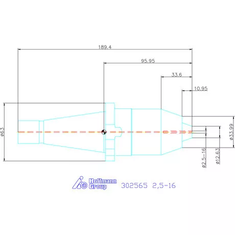 Rövid fúró tokmány A alak 2,5-16 mm