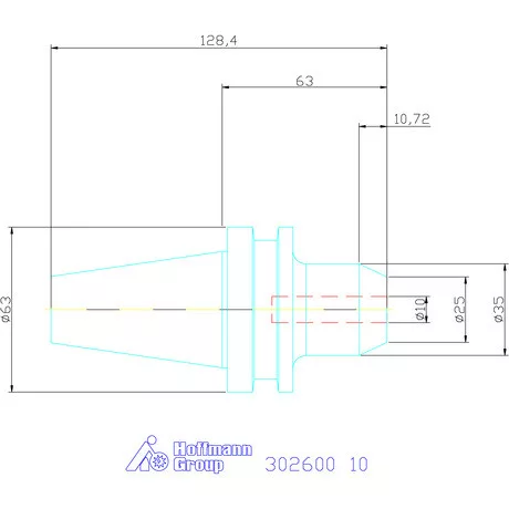 Eroglu Menesztőlapos befogó ADB alak 10 mm
