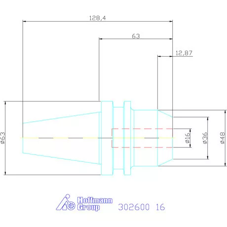 Eroglu Menesztőlapos befogó ADB alak 16 mm