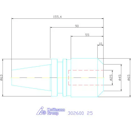 Eroglu Menesztőlapos befogó ADB alak 25 mm