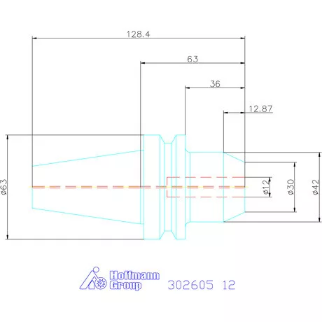 Eroglu Menesztőlapos befogó ADB alak hűtőcsatornával 12 mm