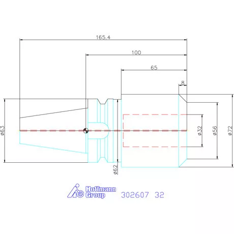 Holex Menesztőlapos befogó AD alak 32 mm