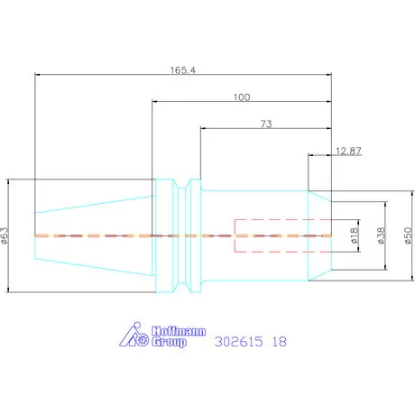 Eroglu Menesztőlapos befogó ADB alak hűtőcsatornával 18 mm